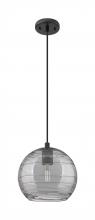 Innovations Lighting 434-1P-BK-G1213-8SM - Crown Point - 1 Light - 8 inch - Matte Black - Pendant