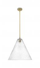 Innovations Lighting 434-1S-BB-GBC-164 - Crown Point - 1 Light - 16 inch - Brushed Brass - Pendant