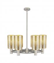 Innovations Lighting 434-6CR-SN-G434-7ME - Crown Point - 6 Light - 24 inch - Satin Nickel - Chandelier
