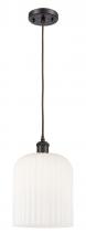 Innovations Lighting 516-1P-OB-G559-8GWH - Bridal Veil - 1 Light - 5 inch - Oil Rubbed Bronze - Cord hung - Mini Pendant