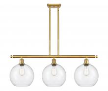 Innovations Lighting 516-3I-SG-G124-10 - Athens - 3 Light - 37 inch - Satin Gold - Stem Hung - Island Light