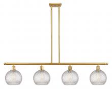 Innovations Lighting 516-4I-SG-G122C-8CL - Athens - 4 Light - 48 inch - Satin Gold - Cord hung - Island Light