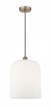 Innovations Lighting 616-1P-AB-G559-12GWH - Bridal Veil - 1 Light - 5 inch - Antique Brass - Cord hung - Mini Pendant