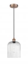 Innovations Lighting 616-1P-AC-G559-8SDY - Bridal Veil - 1 Light - 5 inch - Antique Copper - Cord hung - Mini Pendant