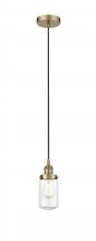 Innovations Lighting 616-1PH-AB-G312 - Dover - 1 Light - 5 inch - Antique Brass - Cord hung - Mini Pendant