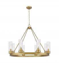 Innovations Lighting 617-8CR-BB-G617-8SDY - Boreas - 6 Light - 36 inch - Brushed Brass - Chandelier