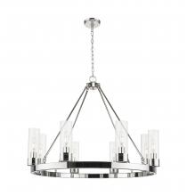 Innovations Lighting 617-8CR-PN-G617-8CL - Boreas - 6 Light - 36 inch - Polished Nickel - Chandelier