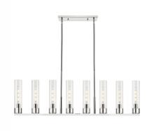 Innovations Lighting 617-8I-PN-G617-11CL - Boreas - 6 Light - 48 inch - Polished Nickel - Linear Pendant