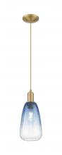 Innovations Lighting 716-1P-BB-G480-6SB - Brookhaven Almond - 1 Light - 6 inch - Brushed Brass - Cord hung - Mini Pendant