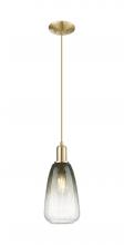 Innovations Lighting 716-1P-CB-G480-6SL - Brookhaven Almond - 1 Light - 6 inch - Champagne Bronze - Cord hung - Mini Pendant