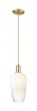 Innovations Lighting 716-1P-CB-G484-7OP - Brookhaven Flute - 1 Light - 6 inch - Champagne Bronze - Cord hung - Mini Pendant