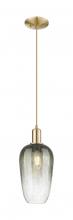 Innovations Lighting 716-1P-CB-G484-7SL - Brookhaven Flute - 1 Light - 6 inch - Champagne Bronze - Cord hung - Mini Pendant