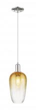 Innovations Lighting 716-1P-PN-G484-7AM - Brookhaven Flute - 1 Light - 6 inch - Polished Nickel - Cord hung - Mini Pendant