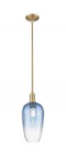 Innovations Lighting 716-1S-BB-G484-7SB - Brookhaven Flute - 1 Light - 6 inch - Brushed Brass - Mini Pendant
