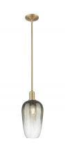 Innovations Lighting 716-1S-BB-G484-7SL - Brookhaven Flute - 1 Light - 6 inch - Brushed Brass - Mini Pendant