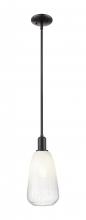 Innovations Lighting 716-1S-BK-G480-6OP - Brookhaven Almond - 1 Light - 6 inch - Matte Black - Mini Pendant
