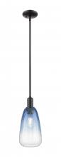 Innovations Lighting 716-1S-BK-G480-6SB - Brookhaven Almond - 1 Light - 6 inch - Matte Black - Mini Pendant