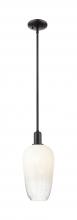 Innovations Lighting 716-1S-BK-G484-7OP - Brookhaven Flute - 1 Light - 6 inch - Matte Black - Mini Pendant
