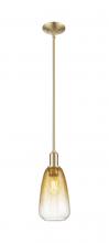 Innovations Lighting 716-1S-CB-G480-6AM - Brookhaven Almond - 1 Light - 6 inch - Champagne Bronze - Mini Pendant