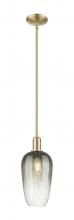 Innovations Lighting 716-1S-CB-G484-7SL - Brookhaven Flute - 1 Light - 6 inch - Champagne Bronze - Mini Pendant