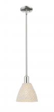 Innovations Lighting 716-1S-PN-NBD-75-NAT - Bristol Natural - 1 Light - 6 inch - Polished Nickel - Mini Pendant