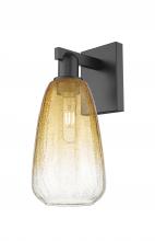 Innovations Lighting 716-1W-BK-G480-6AM - Brookhaven Almond - 1 Light - 6 inch - Matte Black - Sconce