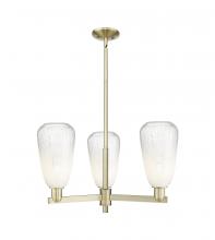 Innovations Lighting 716-3CR-AB-G480-6OP - Brookhaven Almond - 3 Light - 18 inch - Antique Brass - Flush Mount