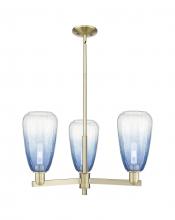 Innovations Lighting 716-3CR-AB-G480-6SB - Brookhaven Almond - 3 Light - 18 inch - Antique Brass - Flush Mount