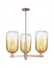 Innovations Lighting 716-3CR-AC-G482-7AM - Brookhaven Cloche - 3 Light - 18 inch - Antique Copper - Flush Mount