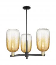 Innovations Lighting 716-3CR-BAB-G482-7AM - Brookhaven Cloche - 3 Light - 18 inch - Black Antique Brass - Flush Mount