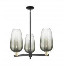 Innovations Lighting 716-3CR-BAB-G484-7SL - Brookhaven Flute - 3 Light - 18 inch - Black Antique Brass - Flush Mount
