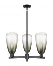 Innovations Lighting 716-3CR-BK-G480-6SL - Brookhaven Almond - 3 Light - 18 inch - Matte Black - Flush Mount