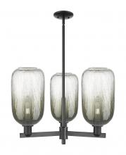 Innovations Lighting 716-3CR-BK-G482-7SL - Brookhaven Cloche - 3 Light - 18 inch - Matte Black - Flush Mount