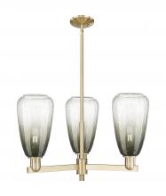 Innovations Lighting 716-3CR-CB-G480-6SL - Brookhaven Almond - 3 Light - 18 inch - Satin Nickel - Flush Mount