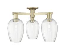 Innovations Lighting 716-3F-AB-G457-6CL - Preston - 3 Light - 6 inch - Antique Brass - Semi-Flush Mount