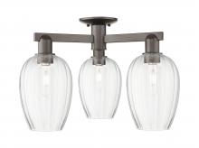 Innovations Lighting 716-3F-OB-G457-6CL - Preston - 3 Light - 6 inch - Oil Rubbed Bronze - Semi-Flush Mount