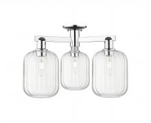 Innovations Lighting 716-3F-PC-G460-7CL - Preston - 3 Light - 6 inch - Polished Chrome - Semi-Flush Mount