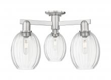 Innovations Lighting 716-3F-SN-G459-6CL - Preston - 3 Light - 6 inch - Brushed Satin Nickel - Semi-Flush Mount