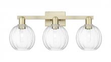 Innovations Lighting 716-3W-AB-G458-7CL - Preston - 3 Light - 26 inch - Antique Brass - Bath Vanity Light