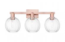Innovations Lighting 716-3W-AC-G458-7CL - Preston - 3 Light - 26 inch - Antique Copper - Bath Vanity Light