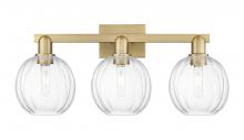 Innovations Lighting 716-3W-BB-G458-7CL - Preston - 3 Light - 26 inch - Brushed Brass - Bath Vanity Light