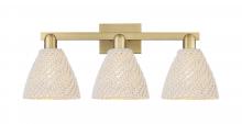 Innovations Lighting 716-3W-BB-NBD-75-NAT - Bristol Natural - 3 Light - 26 inch - Brushed Brass - Bath Vanity Light