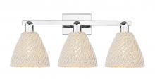 Innovations Lighting 716-3W-PC-NBD-75-NAT - Bristol Natural - 3 Light - 26 inch - Polished Chrome - Bath Vanity Light