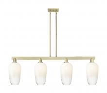 Innovations Lighting 716-4I-AB-G484-7OP - Brookhaven Flute - 4 Light - 48 inch - Antique Brass - Cord hung - Island Light