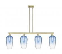 Innovations Lighting 716-4I-AB-G484-7SB - Brookhaven Flute - 4 Light - 48 inch - Antique Brass - Cord hung - Island Light