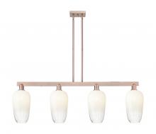 Innovations Lighting 716-4I-AC-G484-7OP - Brookhaven Flute - 4 Light - 48 inch - Antique Copper - Cord hung - Island Light