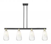 Innovations Lighting 716-4I-BAB-G480-6OP - Brookhaven Almond - 4 Light - 48 inch - Black Antique Brass - Cord hung - Island Light