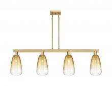 Innovations Lighting 716-4I-BB-G480-6AM - Brookhaven Almond - 4 Light - 48 inch - Brushed Brass - Cord hung - Island Light