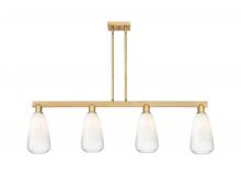 Innovations Lighting 716-4I-BB-G480-6OP - Brookhaven Almond - 4 Light - 48 inch - Brushed Brass - Cord hung - Island Light