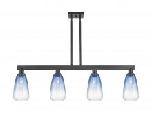 Innovations Lighting 716-4I-BK-G480-6SB - Brookhaven Almond - 4 Light - 48 inch - Matte Black - Cord hung - Island Light